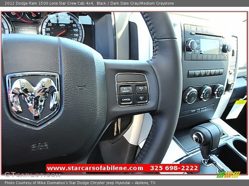 Black / Dark Slate Gray/Medium Graystone 2012 Dodge Ram 1500 Lone Star Crew Cab 4x4