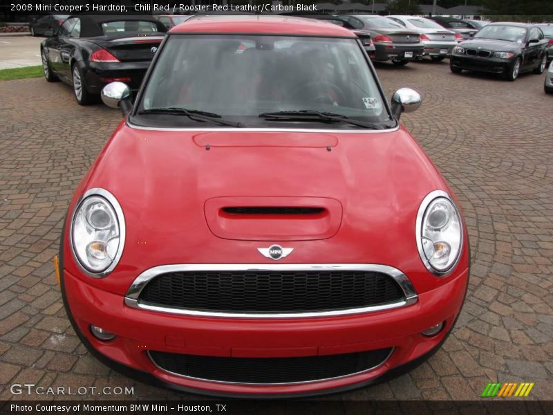 Chili Red / Rooster Red Leather/Carbon Black 2008 Mini Cooper S Hardtop