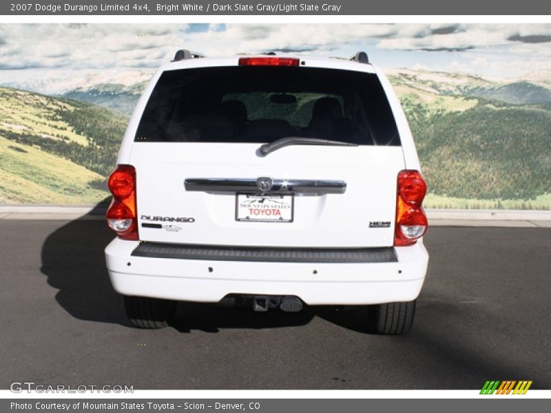 Bright White / Dark Slate Gray/Light Slate Gray 2007 Dodge Durango Limited 4x4