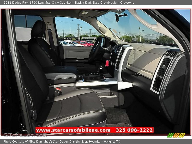 Black / Dark Slate Gray/Medium Graystone 2012 Dodge Ram 1500 Lone Star Crew Cab 4x4