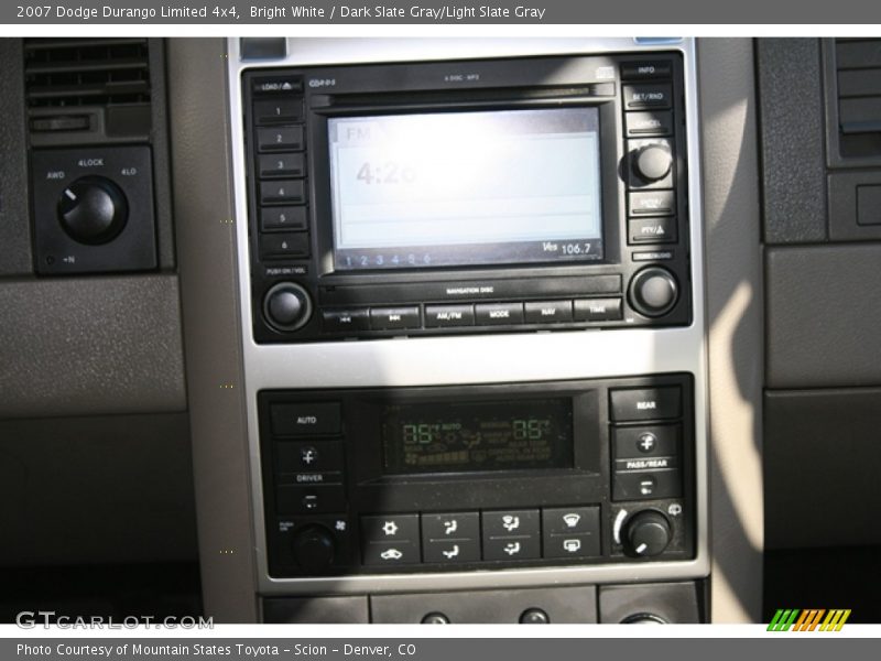 Bright White / Dark Slate Gray/Light Slate Gray 2007 Dodge Durango Limited 4x4