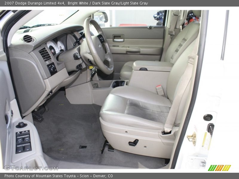 Bright White / Dark Slate Gray/Light Slate Gray 2007 Dodge Durango Limited 4x4