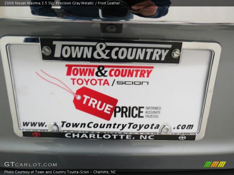 Precision Gray Metallic / Frost Leather 2009 Nissan Maxima 3.5 SV