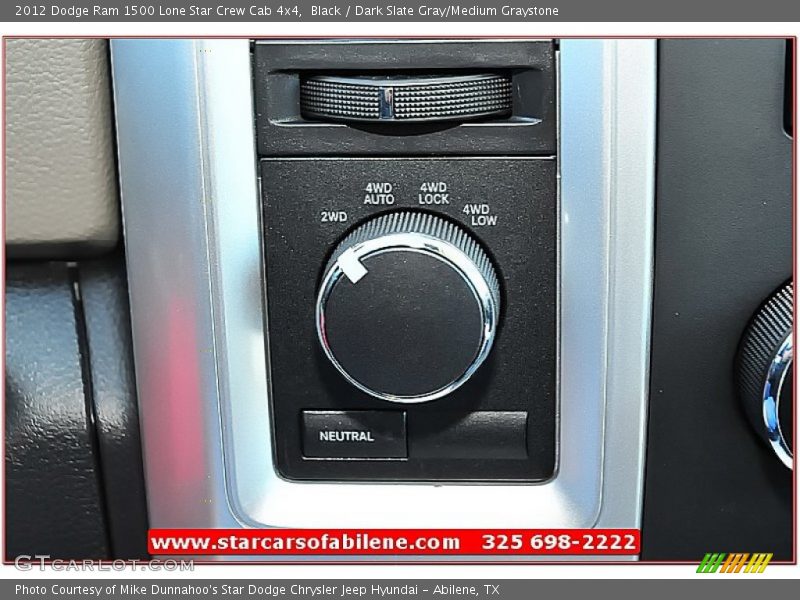 Black / Dark Slate Gray/Medium Graystone 2012 Dodge Ram 1500 Lone Star Crew Cab 4x4