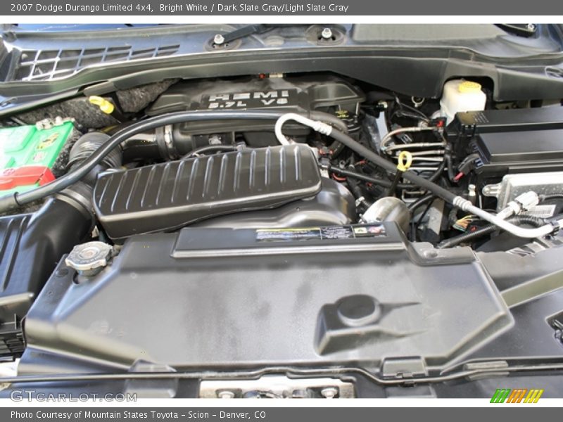 Bright White / Dark Slate Gray/Light Slate Gray 2007 Dodge Durango Limited 4x4
