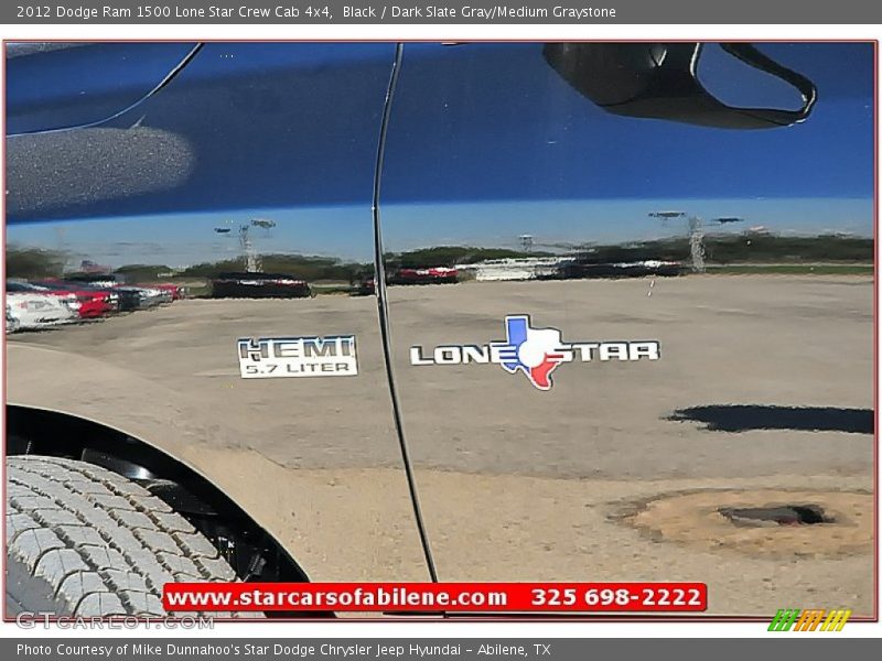 Black / Dark Slate Gray/Medium Graystone 2012 Dodge Ram 1500 Lone Star Crew Cab 4x4