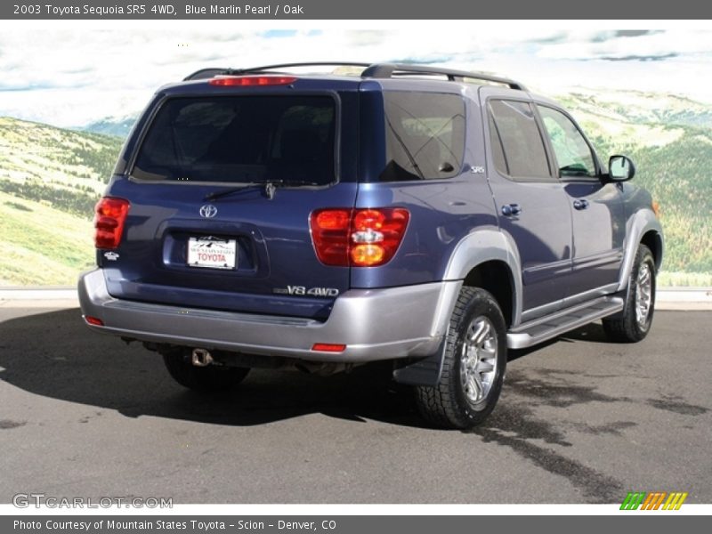 Blue Marlin Pearl / Oak 2003 Toyota Sequoia SR5 4WD