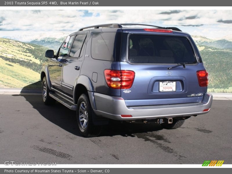 Blue Marlin Pearl / Oak 2003 Toyota Sequoia SR5 4WD