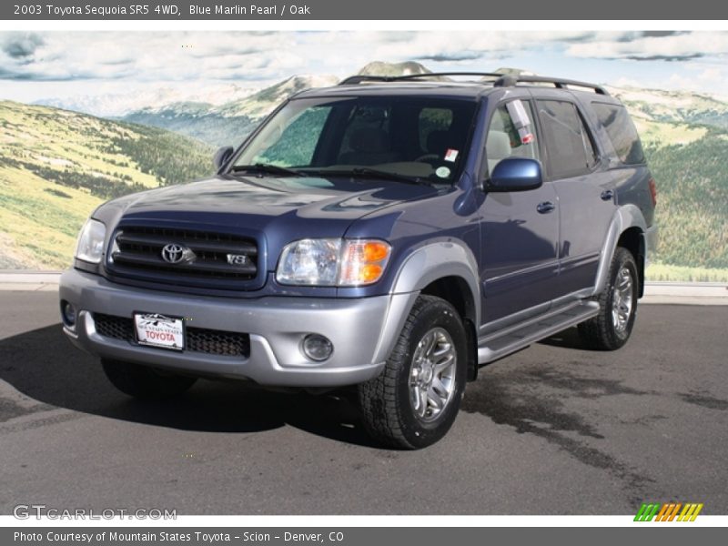 Blue Marlin Pearl / Oak 2003 Toyota Sequoia SR5 4WD