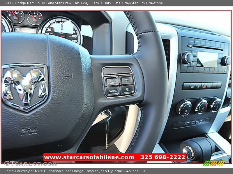 Black / Dark Slate Gray/Medium Graystone 2012 Dodge Ram 1500 Lone Star Crew Cab 4x4