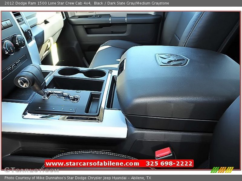 Black / Dark Slate Gray/Medium Graystone 2012 Dodge Ram 1500 Lone Star Crew Cab 4x4