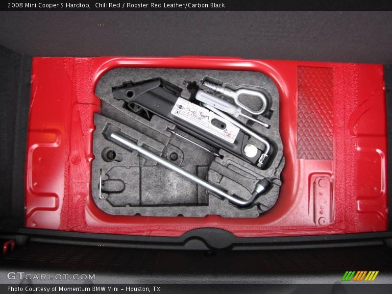 Chili Red / Rooster Red Leather/Carbon Black 2008 Mini Cooper S Hardtop