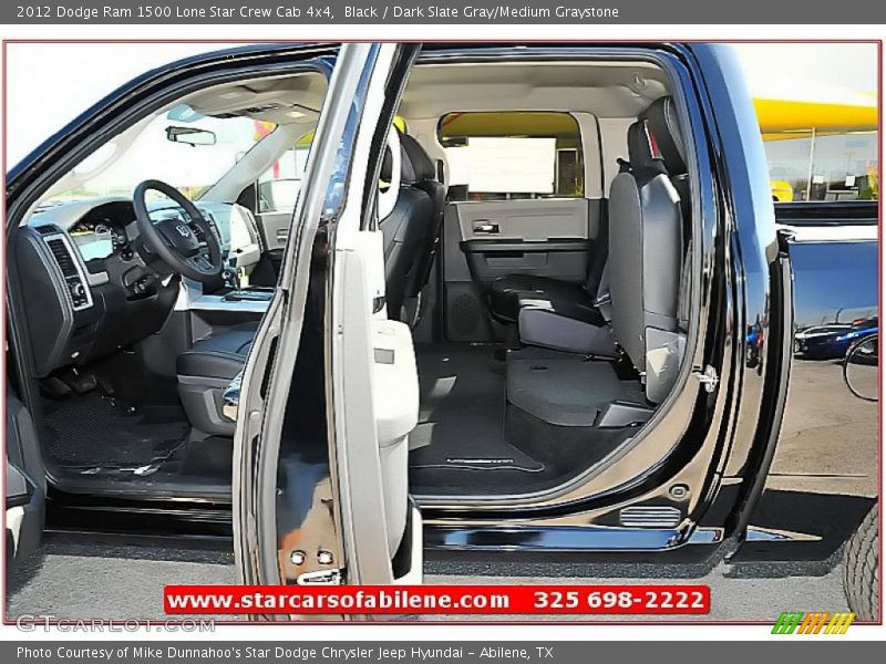 Black / Dark Slate Gray/Medium Graystone 2012 Dodge Ram 1500 Lone Star Crew Cab 4x4