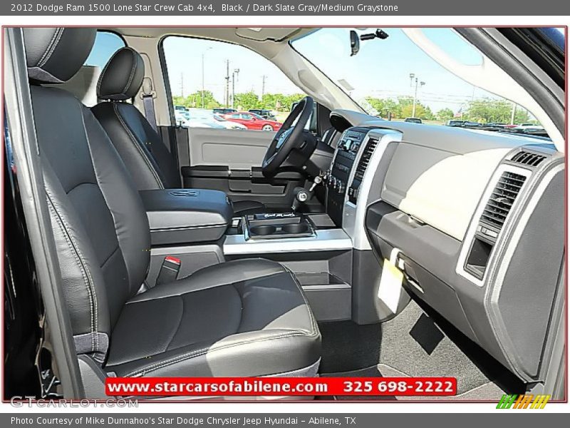 Black / Dark Slate Gray/Medium Graystone 2012 Dodge Ram 1500 Lone Star Crew Cab 4x4
