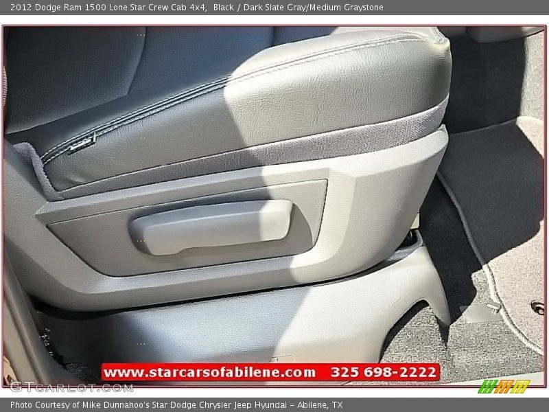 Black / Dark Slate Gray/Medium Graystone 2012 Dodge Ram 1500 Lone Star Crew Cab 4x4