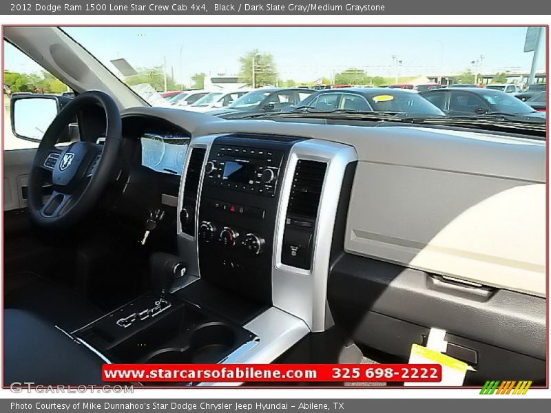 Black / Dark Slate Gray/Medium Graystone 2012 Dodge Ram 1500 Lone Star Crew Cab 4x4