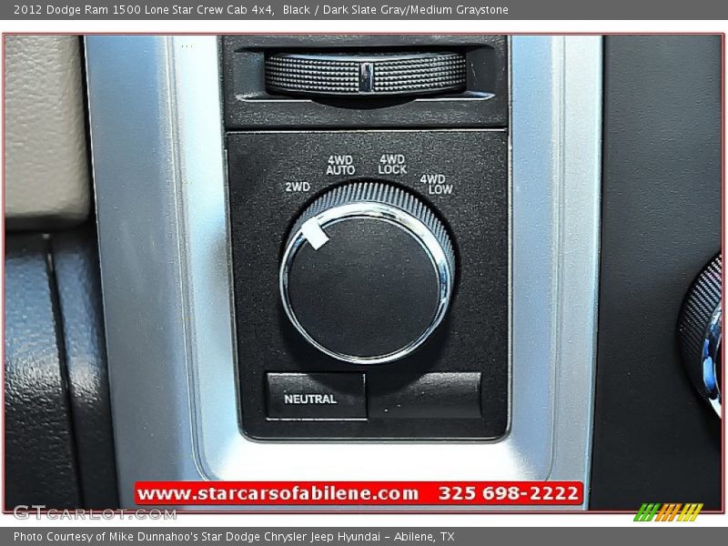 Black / Dark Slate Gray/Medium Graystone 2012 Dodge Ram 1500 Lone Star Crew Cab 4x4