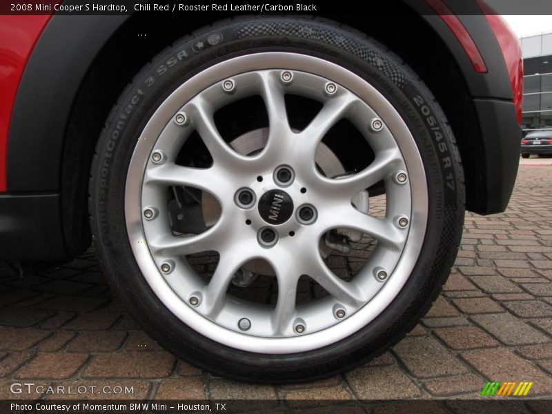 Chili Red / Rooster Red Leather/Carbon Black 2008 Mini Cooper S Hardtop