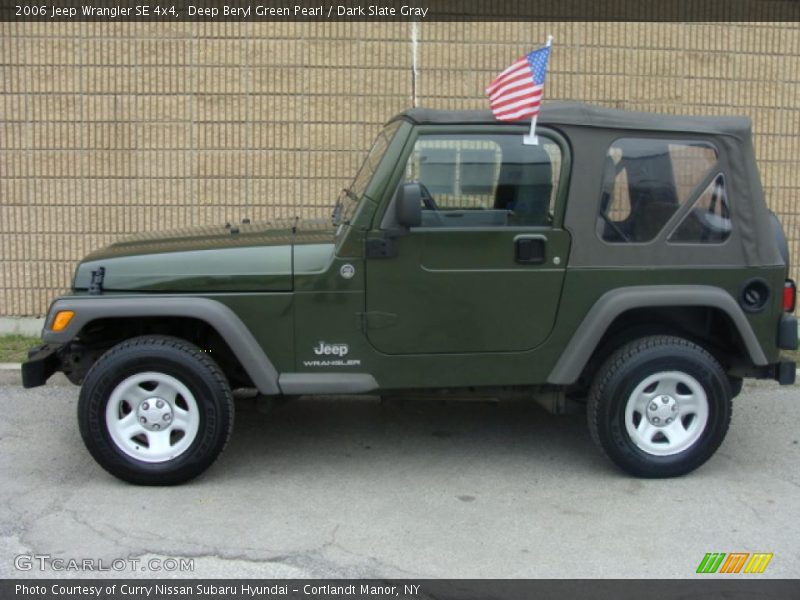 Deep Beryl Green Pearl / Dark Slate Gray 2006 Jeep Wrangler SE 4x4