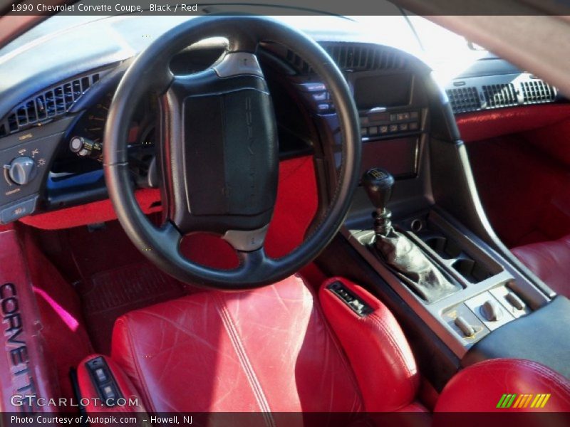 1990 Corvette Coupe Red Interior