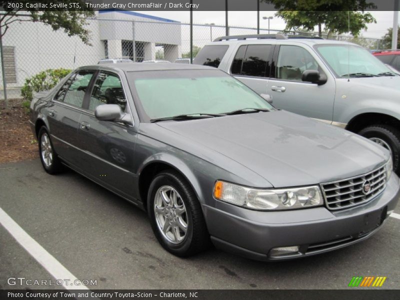 Thunder Gray ChromaFlair / Dark Gray 2003 Cadillac Seville STS