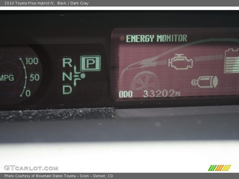 Black / Dark Gray 2010 Toyota Prius Hybrid IV