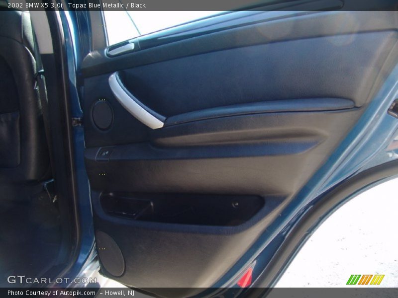 Topaz Blue Metallic / Black 2002 BMW X5 3.0i