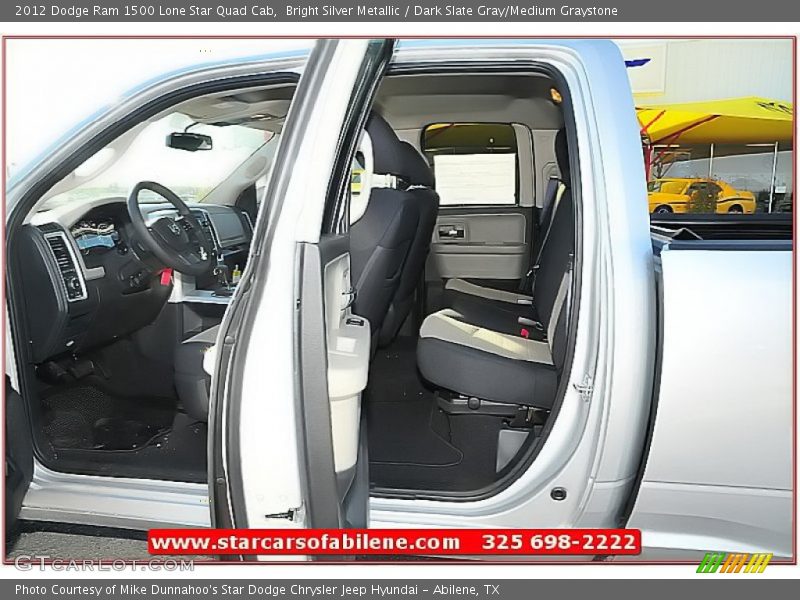 Bright Silver Metallic / Dark Slate Gray/Medium Graystone 2012 Dodge Ram 1500 Lone Star Quad Cab