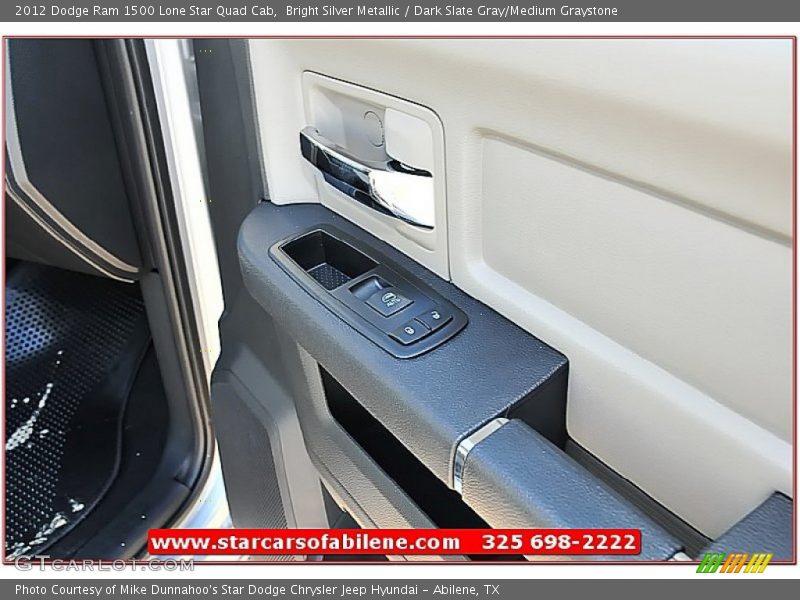 Bright Silver Metallic / Dark Slate Gray/Medium Graystone 2012 Dodge Ram 1500 Lone Star Quad Cab