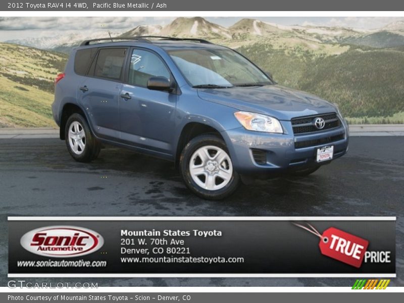 Pacific Blue Metallic / Ash 2012 Toyota RAV4 I4 4WD