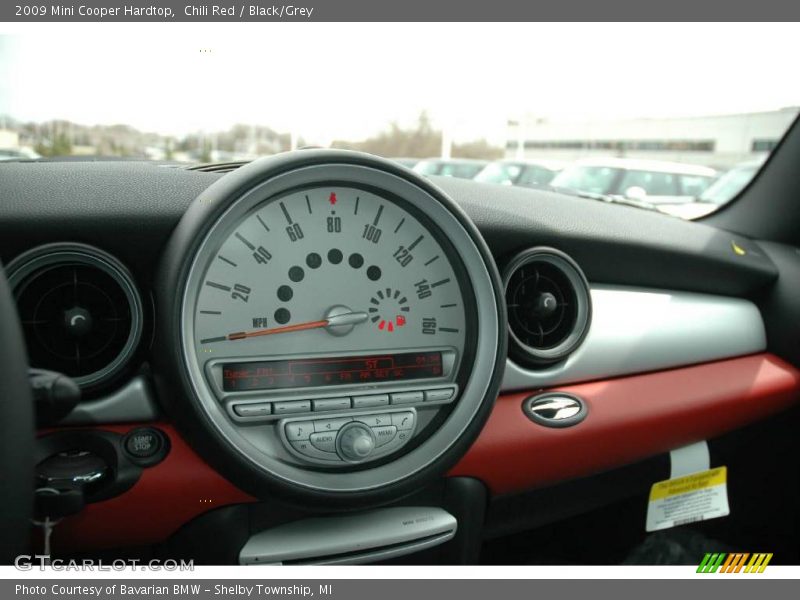 Chili Red / Black/Grey 2009 Mini Cooper Hardtop