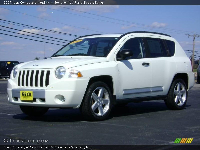 Stone White / Pastel Pebble Beige 2007 Jeep Compass Limited 4x4