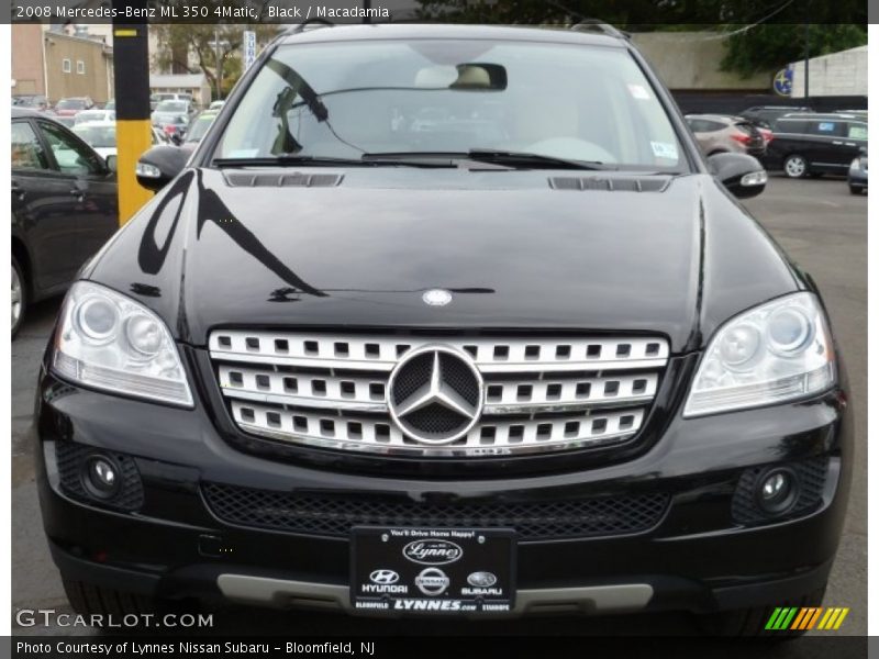 Black / Macadamia 2008 Mercedes-Benz ML 350 4Matic
