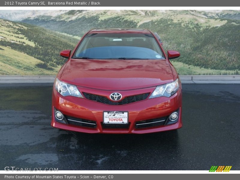 Barcelona Red Metallic / Black 2012 Toyota Camry SE