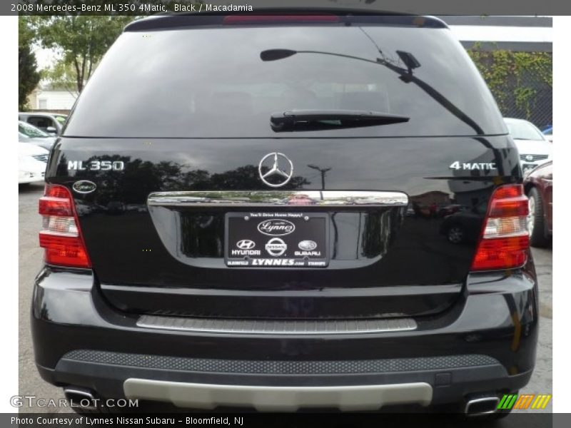 Black / Macadamia 2008 Mercedes-Benz ML 350 4Matic