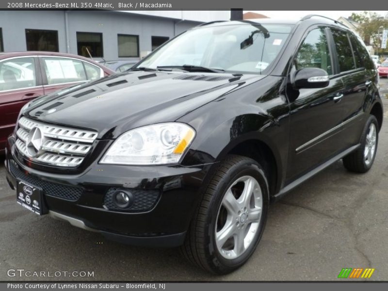 Black / Macadamia 2008 Mercedes-Benz ML 350 4Matic