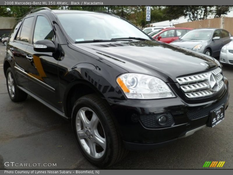 Black / Macadamia 2008 Mercedes-Benz ML 350 4Matic