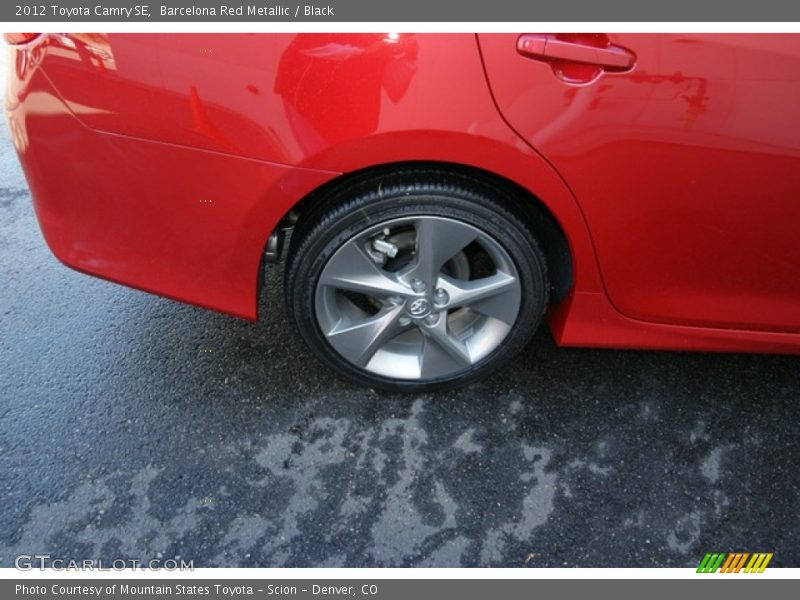 Barcelona Red Metallic / Black 2012 Toyota Camry SE