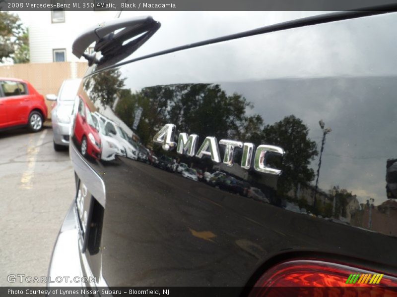 Black / Macadamia 2008 Mercedes-Benz ML 350 4Matic