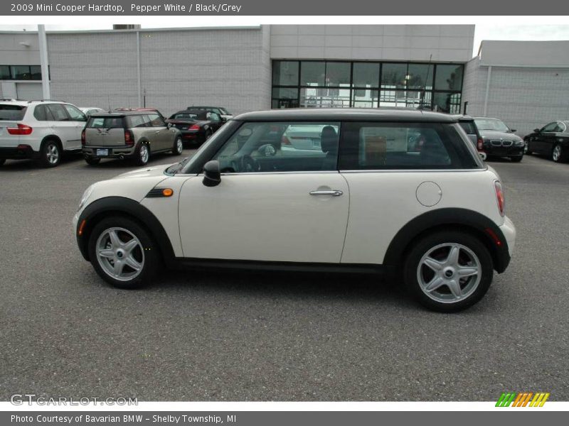 Pepper White / Black/Grey 2009 Mini Cooper Hardtop