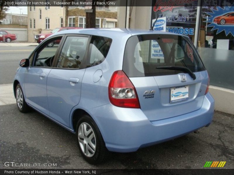 Tidewater Blue Metallic / Black/Grey 2008 Honda Fit Hatchback