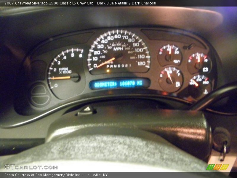 Dark Blue Metallic / Dark Charcoal 2007 Chevrolet Silverado 1500 Classic LS Crew Cab
