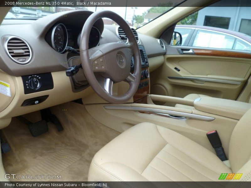Black / Macadamia 2008 Mercedes-Benz ML 350 4Matic
