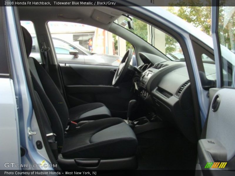 Tidewater Blue Metallic / Black/Grey 2008 Honda Fit Hatchback