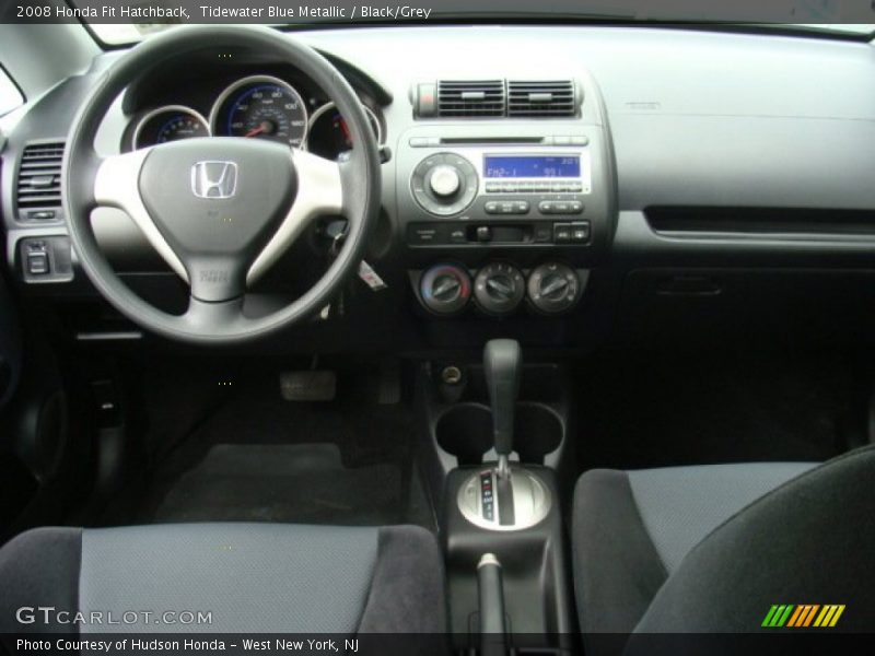 Tidewater Blue Metallic / Black/Grey 2008 Honda Fit Hatchback