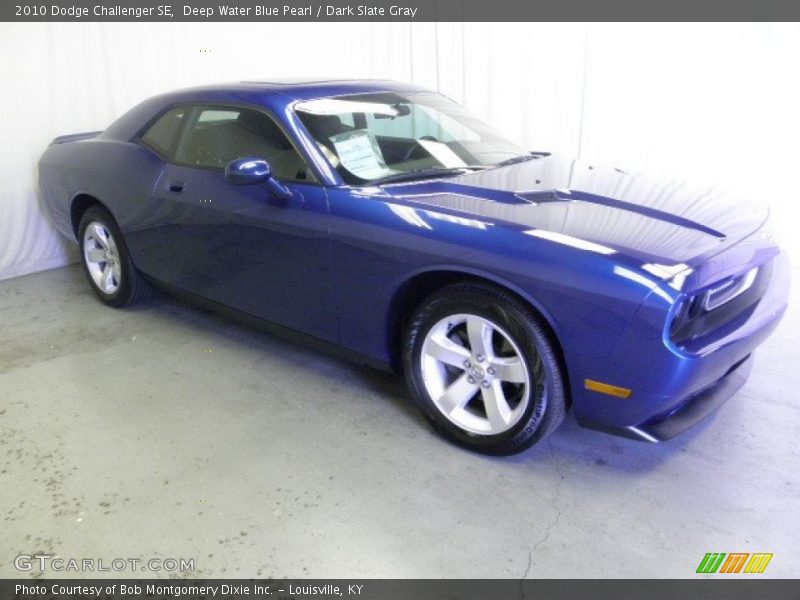 Deep Water Blue Pearl / Dark Slate Gray 2010 Dodge Challenger SE