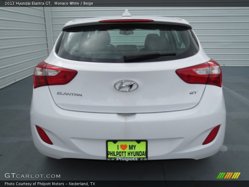 Monaco White / Beige 2013 Hyundai Elantra GT