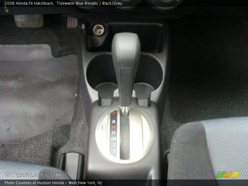 Tidewater Blue Metallic / Black/Grey 2008 Honda Fit Hatchback