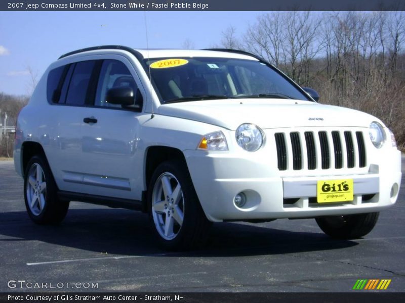 Stone White / Pastel Pebble Beige 2007 Jeep Compass Limited 4x4