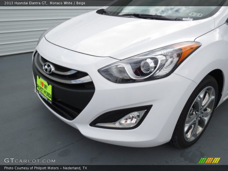 Monaco White / Beige 2013 Hyundai Elantra GT